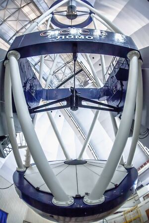 Arkhyz, Karachay-Cherkessia, Optical Azimuthal telescope BTA SAO RAS / Russia - 04/01/2017: Length...