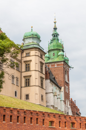 Part of fortification complex of Wawel in Krakowのeditorial素材
