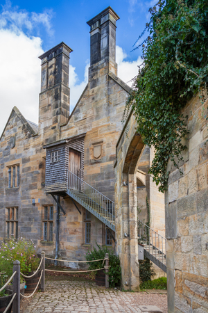 an entry to New Scotney Castleのeditorial素材