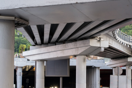 Trestle and underground tunnel with outgoing machines