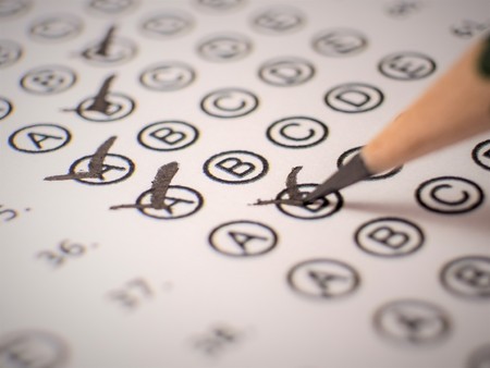 answer sheetの写真素材