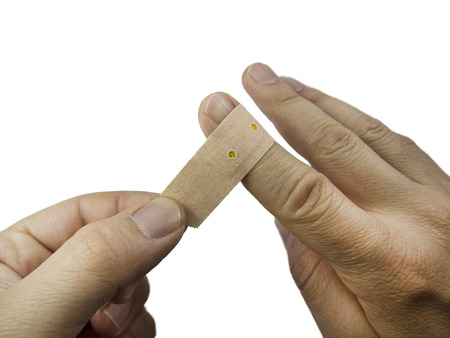 Wound on the winding finger isolated
