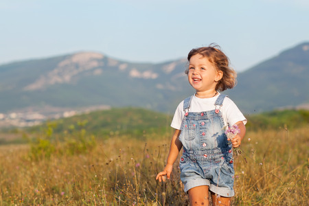 girl in the fieldの写真素材