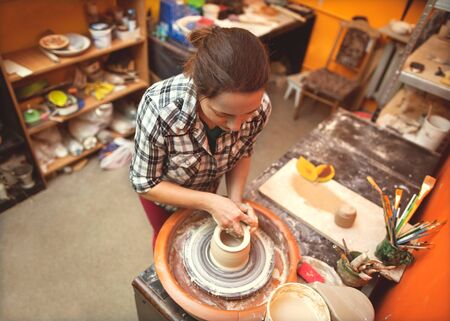 making pottery