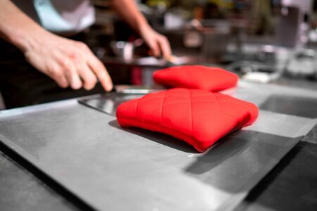 confectionery, hand made chocolate and cake production, professional cuisineの写真素材