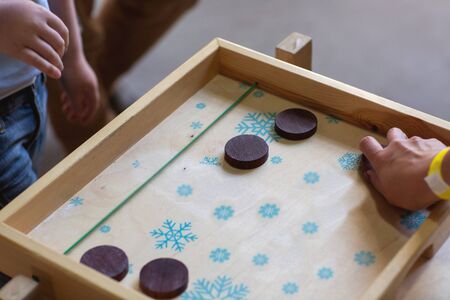 guys plays a board game together quarantined funの写真素材