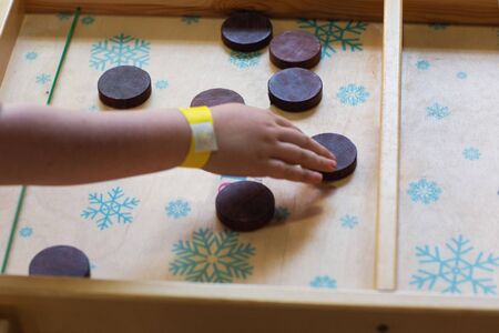 guy plays a board game together quarantined funの写真素材
