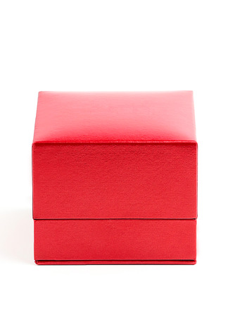 Red box isolated on a white background.