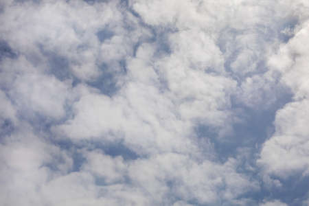 Blue sky with white cloudsの写真素材