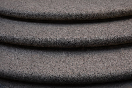 Rounded stone stepsの写真素材
