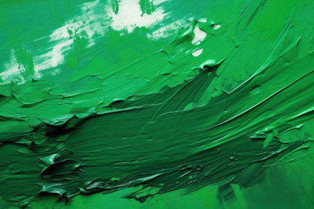 Green paint brush strokesの素材