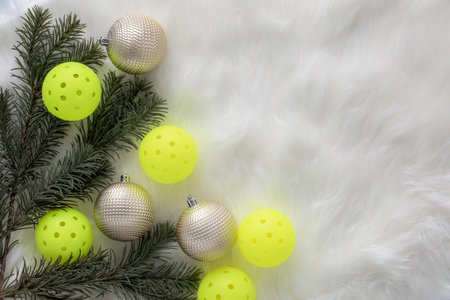 Pickleball Christmas partyの写真素材