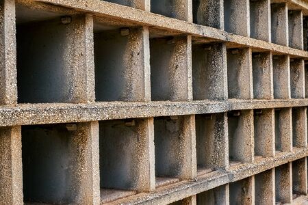 empty concrete boxesの写真素材