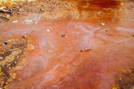 polluted soil and water, Malaga, Spain