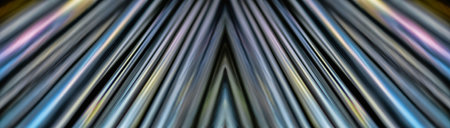 Abstract photo montage of color converging lines