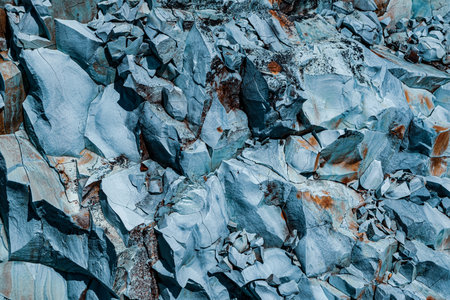blue natural rock texture, close viewの写真素材