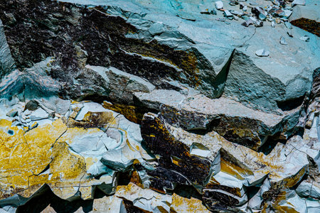 blue natural rock texture, close viewの写真素材