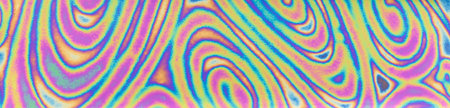 Psychedelic background with neon glitched stains, polarization effect.