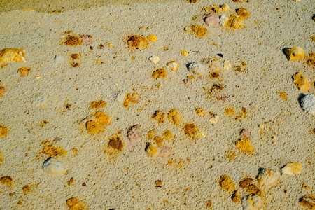 Abstract color sand texture at kaolin mine