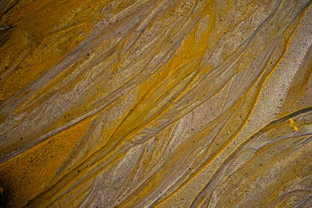 Abstract color sand texture at kaolin mineの写真素材