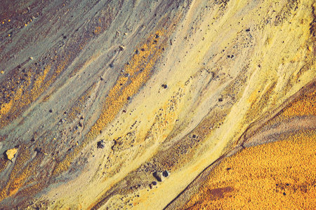 Abstract color sand texture at kaolin mineの写真素材