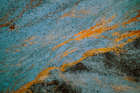 Abstract color sand texture at kaolin mineの写真素材