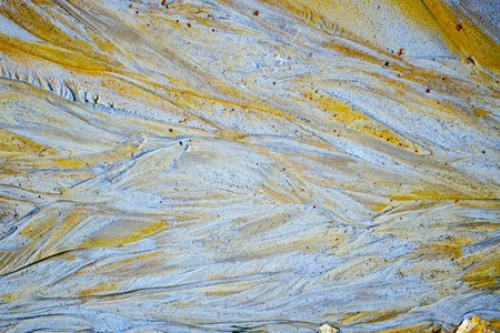 Abstract color sand texture at kaolin mineの写真素材