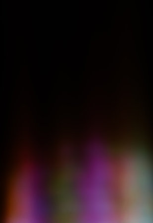 Abstract defocused lights on dark backgroundの写真素材