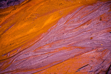 Abstract color sand texture at kaolin mineの写真素材