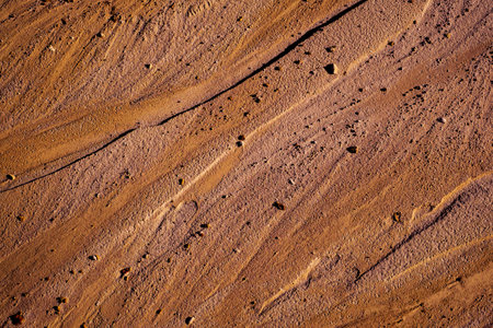 Abstract sand texture at kaolin mine