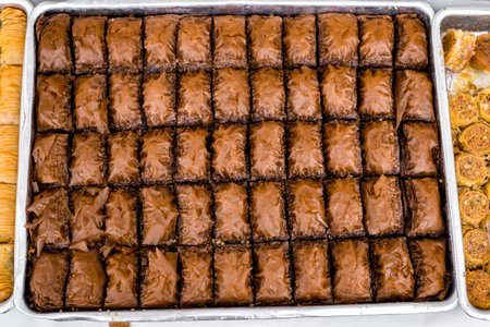 Burma baklava, turkish dessert sweetの写真素材