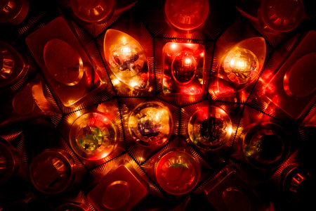 background of abstract glitter led lightsの写真素材