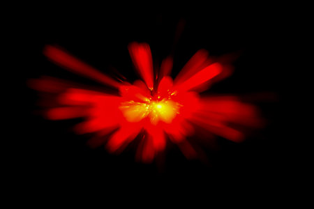 optical fiber light explosion effect, motion blur