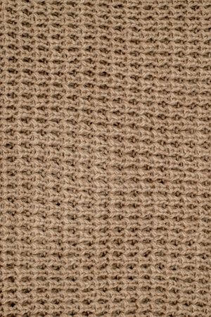 The texture of a knitted woolen fabric