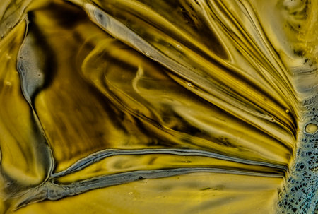 The modern abstract background with oil paints.の写真素材