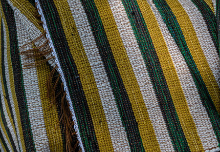 traditional romanian rug carpet backgroundの写真素材