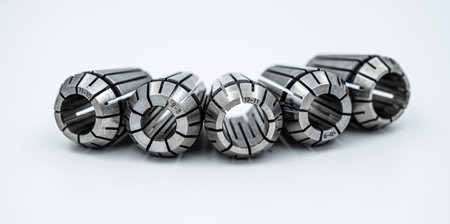 elastic milling cutter on white backgroundの写真素材