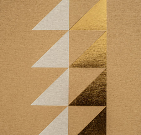 A dense industrial sheet of grey paper with a textured surface and geometric shapesの写真素材
