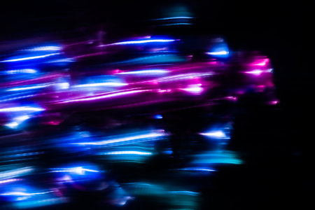 abstract led light trails defocused, motion blur