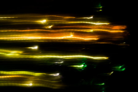 abstract led light trails defocused, motion blur