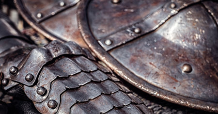 Detail of medieval armor.の写真素材