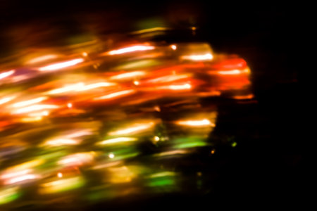 abstract led light trails defocused, motion blur