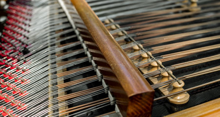 cimbalom musics instrument close viewの写真素材