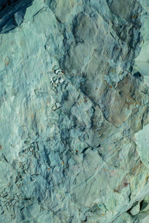 green natural rock texture, close view
