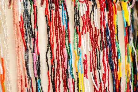 rainbow of colorful beaded necklaces and bracelets