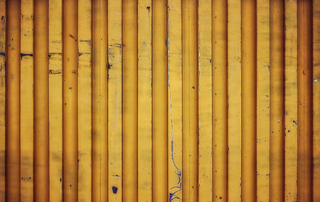 yellow shipping Container
