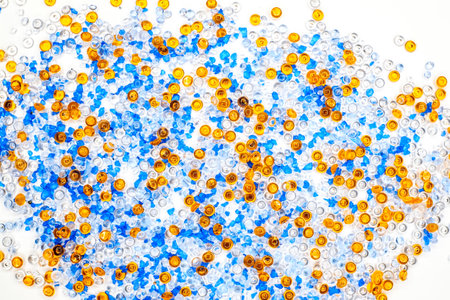 texture of the granules colored plastic