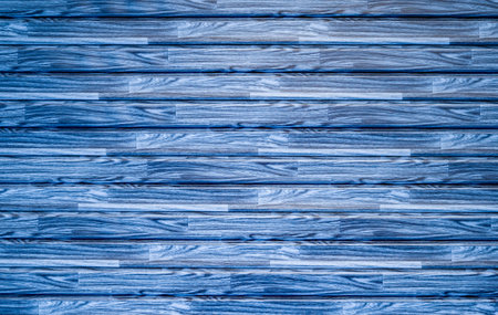 blue wooden planks texture backgroundの写真素材