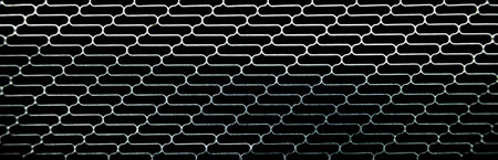 metallic grille pattern sheet, close view