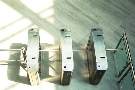 empty security control checkpoint system